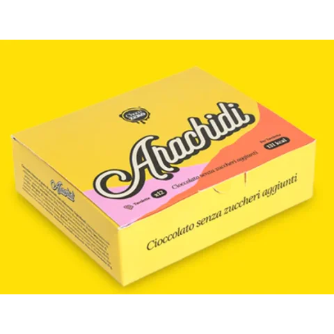CHOCO ZERO ARACHIDI 12 Tavolette cioccolato bianco con arachidi
