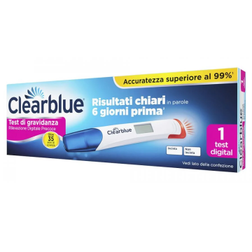 Test di Gravidanza Clearblue Rilevazione Digitale Precoce 1 Test