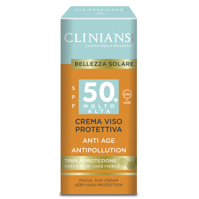 Clinians Crema Viso Solare Protettiva SPF 50+ 50ml