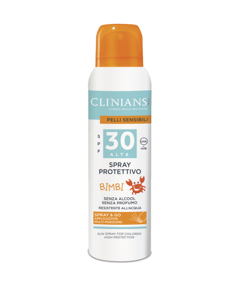 CLINIANS Spray Protettivo SPF 30 Bimbi e Pelli Sensibili 150ml