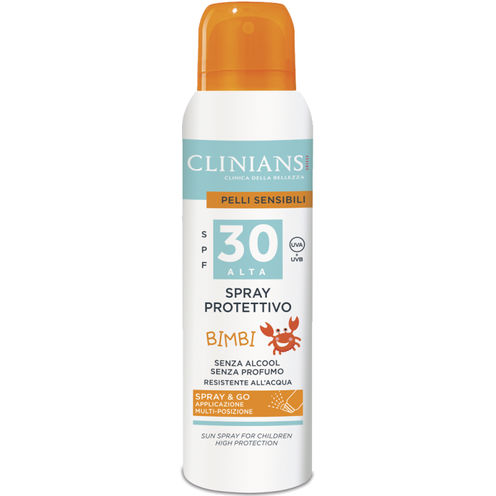 CLINIANS Spray Protettivo SPF 30 Bimbi e Pelli Sensibili 150ml