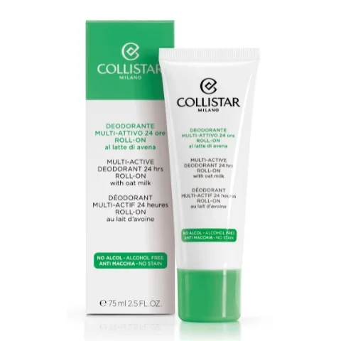 Collistar Deodorante Multi-Attivo 24 Ore Roll-on al Latte di Avena No Alcol 75 ml