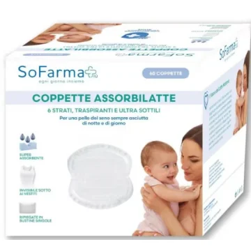 COPPETTE ASSORBILATTE TRASPIRANTI ULTRA SOTTILI Sofarma+ 60pz