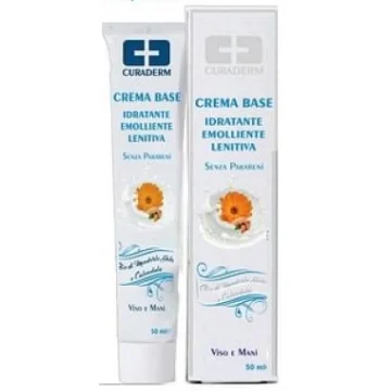 Curaderm Crema Base Idratante Emolliente Lenitiva Viso Mani 50 ml