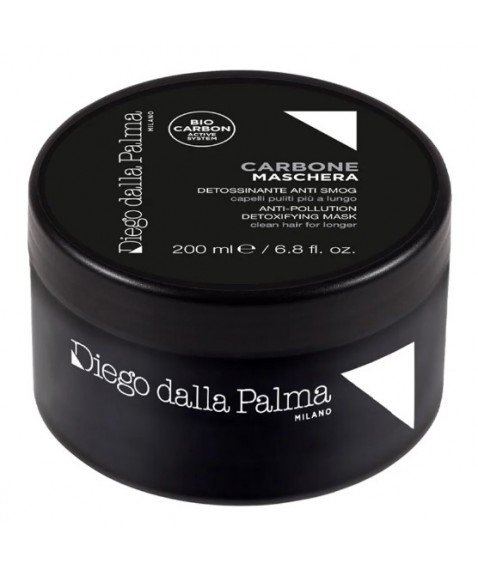 Diego dalla Palma Carbone Maschera Detossinante Anti Smog per Capelli Puliti più a Lungo 200 ml