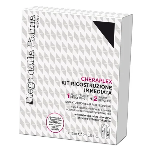 Diego dalla Palma Cheraplex Kit Ricostruzione Immediata per Capelli 2 fiale da 15 ml Diego dalla Palma Cheraplex Kit Ricostruzione Immediata per Capelli 2 fiale da 15 ml