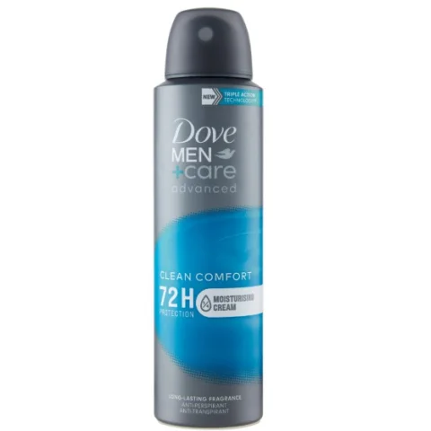 Dove Men Deodorante Spray Advanced Care Clean Comfort protezione72h 150ml