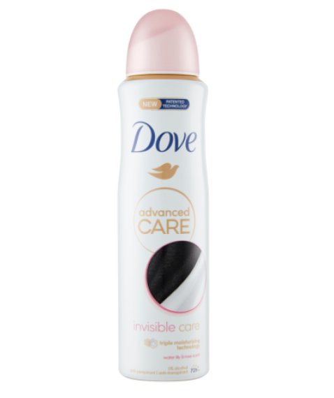 DEODORANTE SPRAY DOVE INVISIBLE CARE 150ml