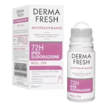 DERMAFRESH Deodorante antitraspirante 72h Ipersudorazione Roll-On 50ml