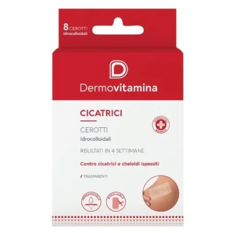 Dermovitamina 8 Cerotti Contro Cicatrici e Cheloidi Ispessiti