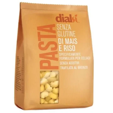 DIALSI Pasta Senza Glutine di Mais & Riso Formato Pipette 400 grammi