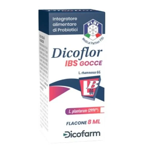 DICOFLOR IBS Integratore Alimentare di Probiotici in Gocce 8ml