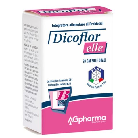 Dicoflor Elle 28 Capsule - Integratore alimentare di probiotici per la flora batterica intestinale della donna Dicoflor Elle 28 Capsule - Integratore alimentare di probiotici per la flora batterica intestinale della donna