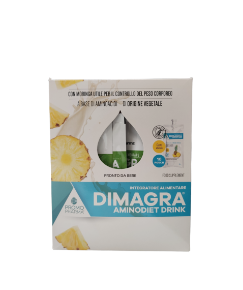 Promopharma Dimagra Aminodiet Drink Ananas 10 Pouch da 80 gr