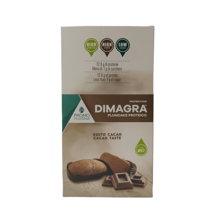 Dimagra Plumcake Proteici Cacao 4 porzioni da 45 gr