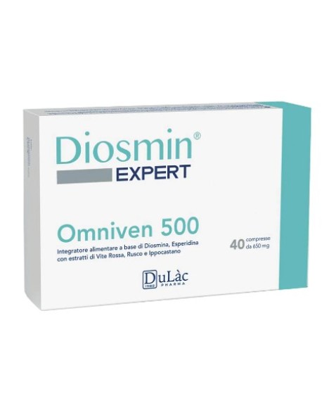 Diosmin Expert Omniven 500 40 Compresse - Integratore per gambe gonfie microcircolo emorroidi