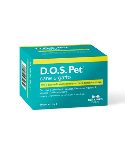 D.O.S. Pet Cane e Gatto 50 Perle - Per il normale mantenimento della funzione visiva