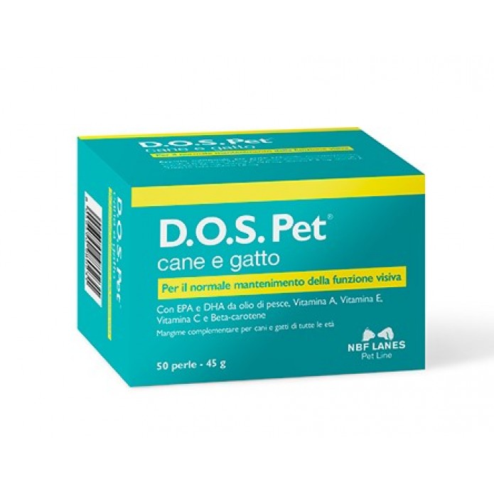 D.O.S. Pet Cane e Gatto 50 Perle - Per il normale mantenimento della funzione visiva