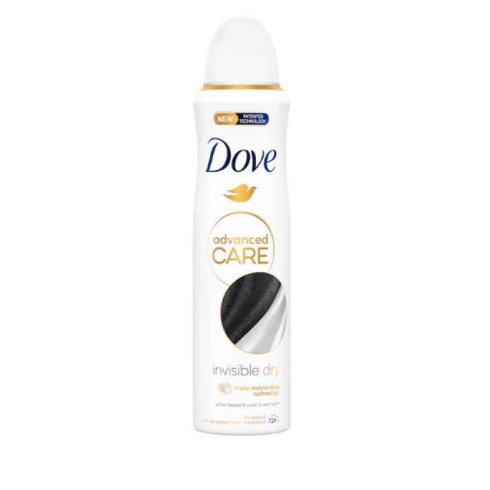 DOVE DEODORANTE ADVANCED CARE INVISIBLE DRY 150ML