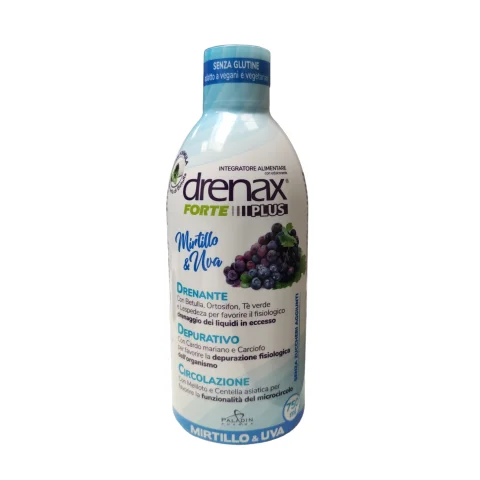Drenax Forte Mirtillo & Uva Plus 750 ml - Integratore drenante depurativo