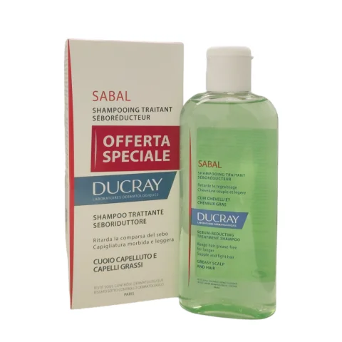 Ducray Sabal Shampoo Seboriduttore per Capelli Grassi 200 ml
