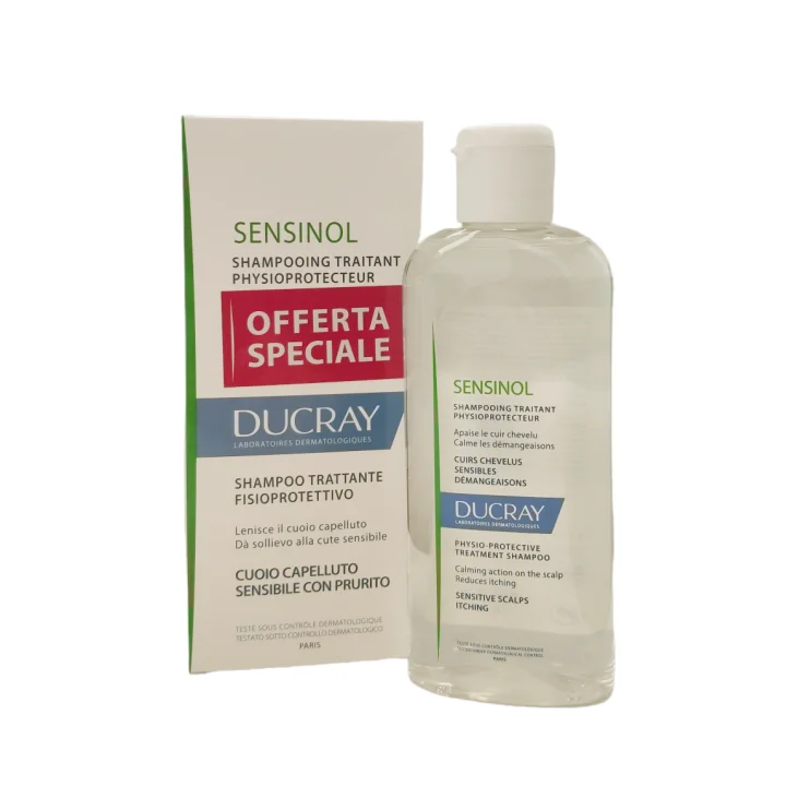 Ducray Sensinol Shampoo Trattante Fisioprotettivo per Cuoio Capelluto Sensibile con Prurito 200 ml 