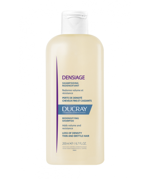 Ducray Densiage Shampoo Ridensificante 200 ml - Ridona volume ed elasticità ai capelli fini che si spezzano