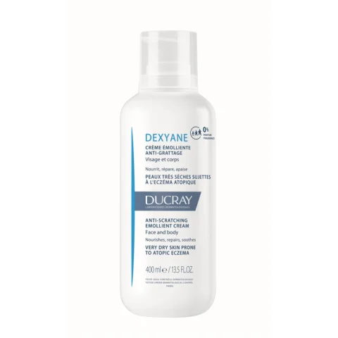 Ducray Dexyane Crema Emolliente Anti-Grattage Viso e Corpo per Pelli Molto Secche a Tendenza Atopica 400 ml