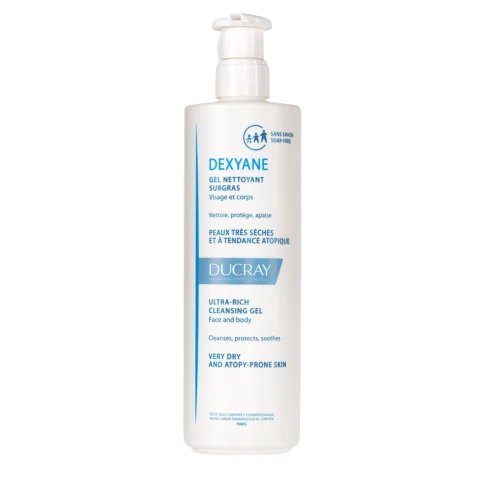 Ducray Dexyane Gel Detergente Surgras Viso e Corpo per Pelle Molto Secca a Tendenza Atopica 400 ml