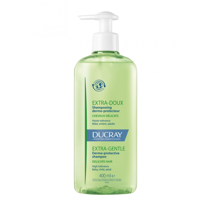Ducray Extra-Doux Shampoo Delicato Dermoprotettivo 400 ml - Per i capelli normali e delicati di tutta la famiglia