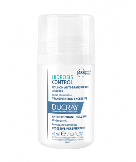 Ducray Hidrosis Control Roll-On Anti-Traspirante Ascelle 40 ml - Contro la sudorazione eccessiva delle ascelle