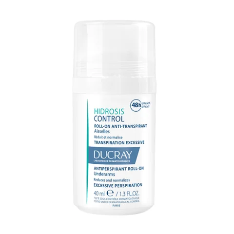 Ducray Hidrosis Control Roll-On Anti-Traspirante Ascelle 40 ml - Contro la sudorazione eccessiva delle ascelle