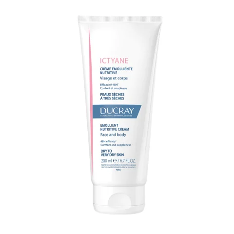 Ducray Ictyane Crema Emolliente Nutritiva Viso e Corpo per Pelli da Secche a Molto Secche 200 ml
