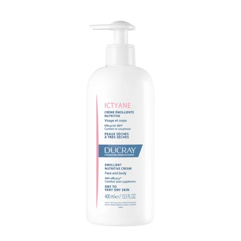 Ducray Ictyane Crema Emolliente Nutritiva Viso e Corpo per Pelli da Secche a Molto Secche 400 ml