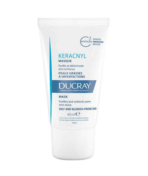 Ducray Keracnyl Maschera 40 ml - Trattamento purificante per pelli miste e grasse