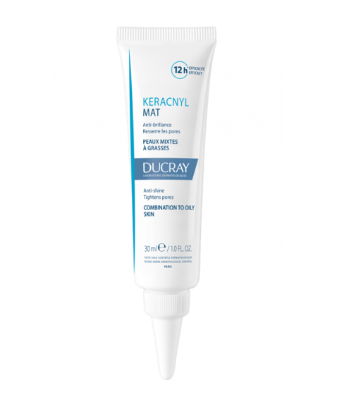 Ducray Keracnyl Mat Gel Crema Opacizzante per Pelli da Miste a Grasse 30 ml 