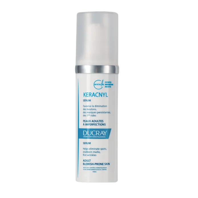 Ducray Keracnyl Siero Donna 30 ml - Trattamento quotidiano per la pelle adulta con imperfezioni