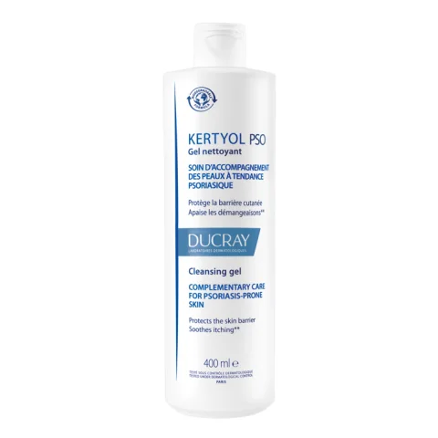 Ducray Kertyol PSO Gel Detergente per Pelle con Placche Secche a Tendenza Psoriasica 400 ml