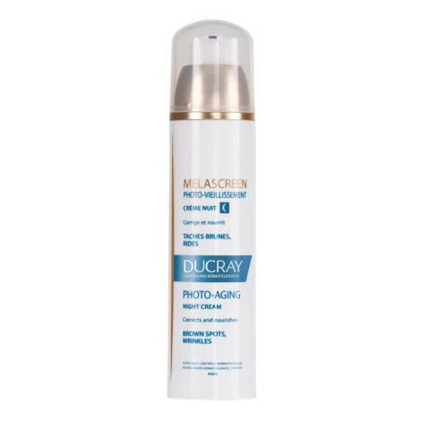 Ducray Melascreen Foto-Invecchiamento Crema Notte 50 ml - Attenua i segni del foto-invecchiamento