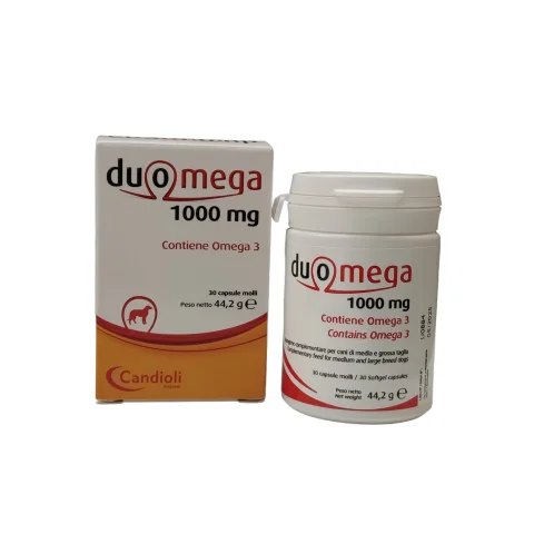 Duomega Cani 1000 mg 30 Capsule - Per cani di media e grande taglia