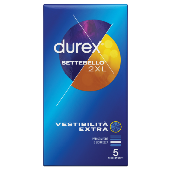 DUREX SETTEBELLO 2XL VESTIBILITA' EXTRA 5 PRESERVATIVI