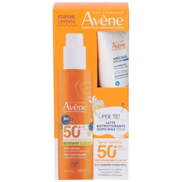 AVENE SOLARE SPRAY BAMBINO SPF50+ 200 ML + RISTRUTTURANTE DOPOSOLE 50 ML
