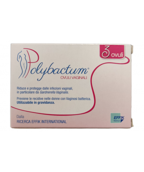 Polybactum 3 Ovuli Vaginali per Ridurre e Prevenire le Infezioni Vaginali