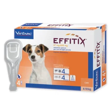 Effitix Antiparassitario per cani da 4 a 10 kg - 4 pipette
