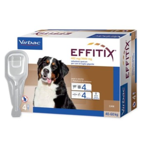Effitix 4 Pipette per cani da 40 a 60 kg Effitix 4 Pipette per cani da 40 a 60 kg