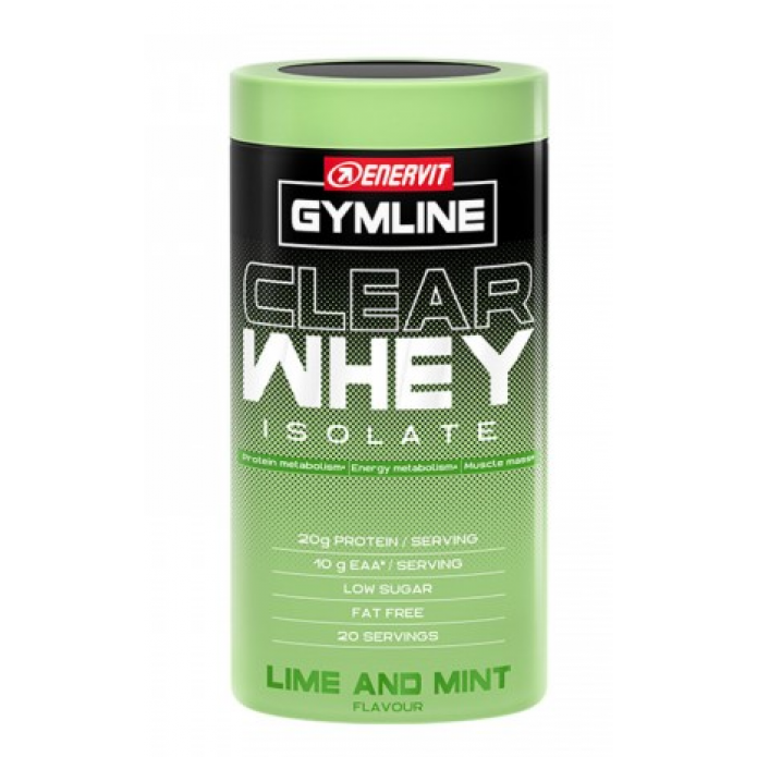 Gymline Clear Whey Isolate Protein Gusto Lime e Menta 480 gr proteine in polvere
