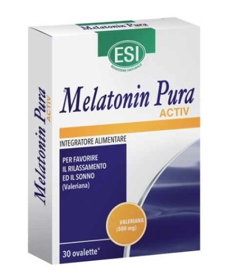 Esi Melatonin Pura Activ 30 Ovalette - Integratore per favorire il Sonno