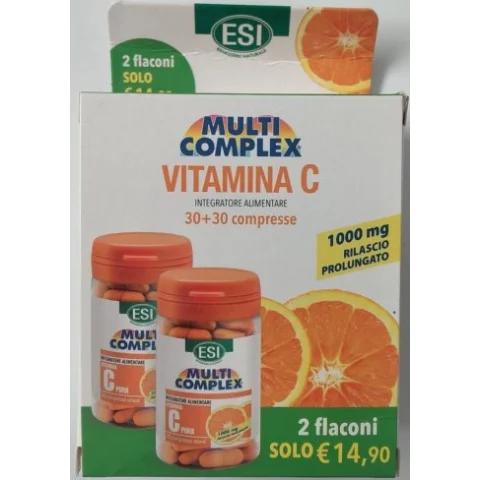 Esi Vitamina C Pura 1000 30+30compresse Esi Vitamina C Pura 1000 30+30compresse