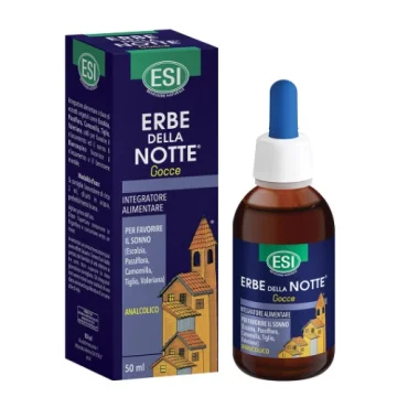 Esi Erbe della Notte Gocce 50 ml - Integratore per il Sonno Analcolico