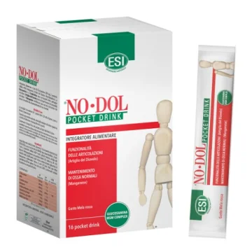 Esi No-Dol 16 Pocket Drink Gusto Mela Rossa - Per ossa e articolazioni Esi No-Dol 16 Pocket Drink Gusto Mela Rossa - Per ossa e articolazioni